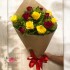 Buquê 12 rosas  no papel Kraft