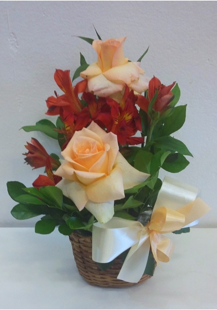 Cesta com flores
