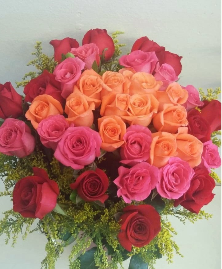 Buquê 36 rosas 