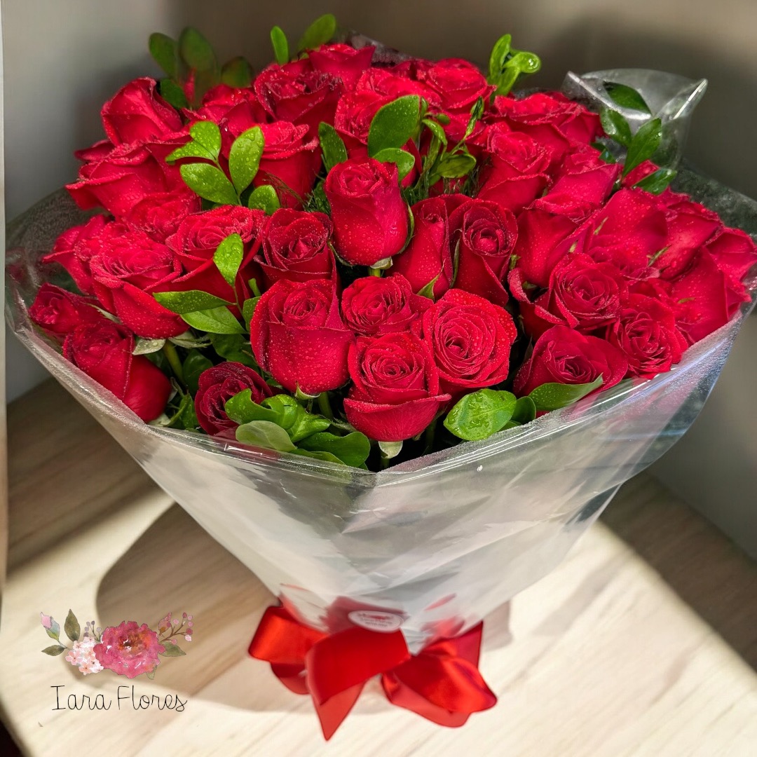 Buquê 60 rosas