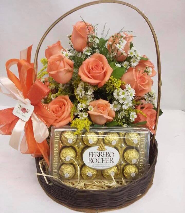 Cesta Flores & Chocolates "1"